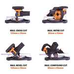 Evolution Power Tools R210CMS Compound Miter Saw Multi-Material Cutting