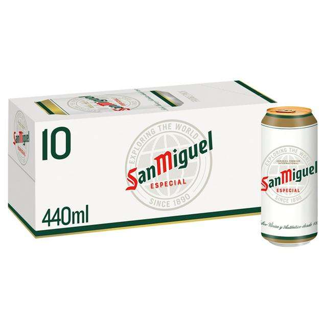 San Miguel Premium Lager Beer (5% ABV) 10x440ml £9 @ Sainsbury's