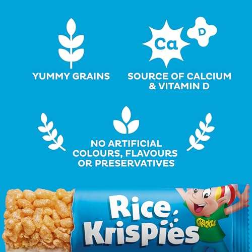Kellogg's Rice Krispies Cereal and Milk Bar Box, 6 x 20g - £1.09 / 98p S&S