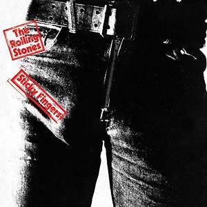 Rolling Stones - Sticky Fingers Album Cover Canvas Print 40cm x 40cm.