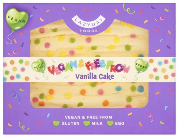Lazy Day Foods Vegan & Free From Vanilla Cake 375g - £3.50 @ Sainsbury's