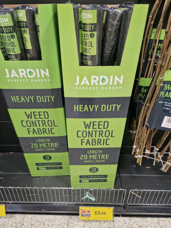 Jardin Heavy Duty Woven Weed Control 20x1m £5.99 @Home Bargins instore Middlebrook, Bolton