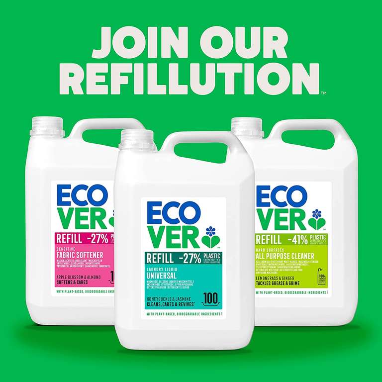 Ecover Non-bio Laundry Liquid, Lavender & Eucalyptus, 17 wash, 1.5L- £3.80 via S&S