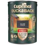 Cuprinol 5 year Ducksback 5L Matt Shed & Fence Treatment, Lots Of Colours - Free C&C