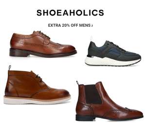 Up to 50% off the Sale plus Extra 20% off the Mens Footwear with code Delivery is £3.95 collection Point £2.95 From Shoeaholics