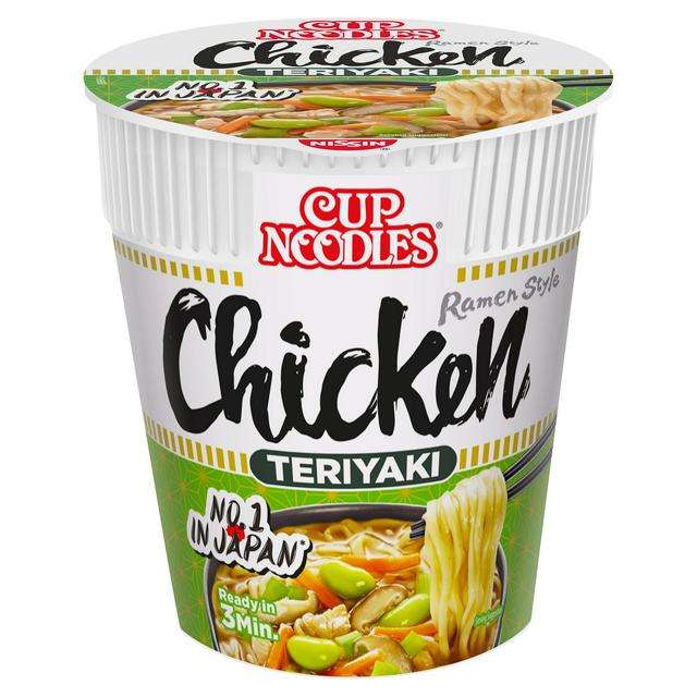 Nissin Cup Noodles Chicken Teriyaki Instant Ramen Style Pot 70g, Nectar Price