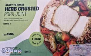 Herb crusted frozen pork joint 550g Bournemouth.