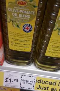 KTC Premium Quality Olive-Pomace Oil Blend 1L- £1.95 @ Tesco Bramley