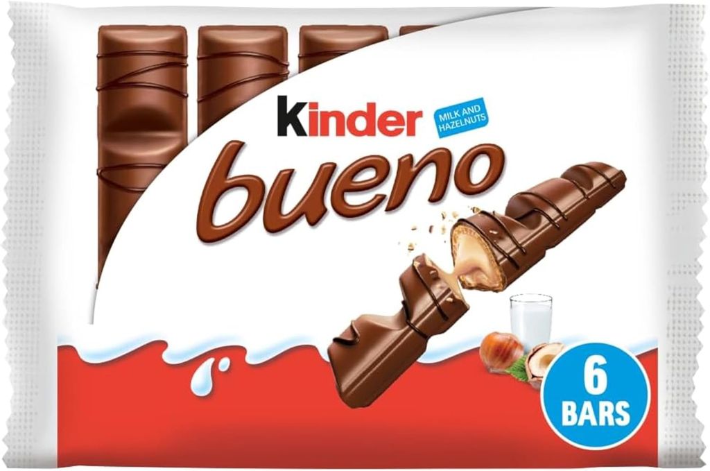Kinder Bueno Classic Chocolate Snack 6 Bars (£1.42 / £1.27 S&S)