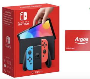 Nintendo switch OLED + £20 Nintendo gift card - £309.99 (Free Collection) @ Argos