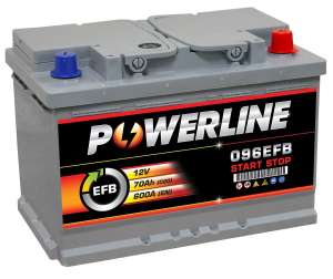 Powerline 096 EFB START STOP 72AH 70AH Heavy Duty 12V Car Battery - £78.19 with code (UK Mainland) @ eBay / tayna-batteries
