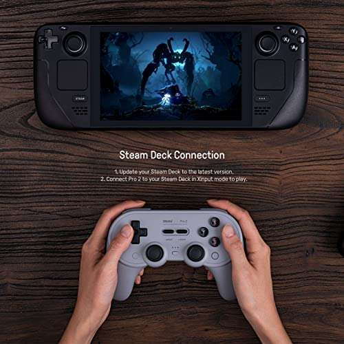 8Bitdo Pro 2 Bluetooth Controller for Switch, PC, macOS, Android, Steam & Raspberry Pi (Gray Edition) - Sold by Blue-Fish