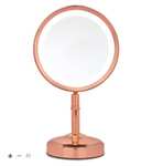 No7 Rose Gold / Silver Illuminated Makeup Mirror - Exclusive to Boots + Free C&C on £15 Spend (otherwise £1.50)
