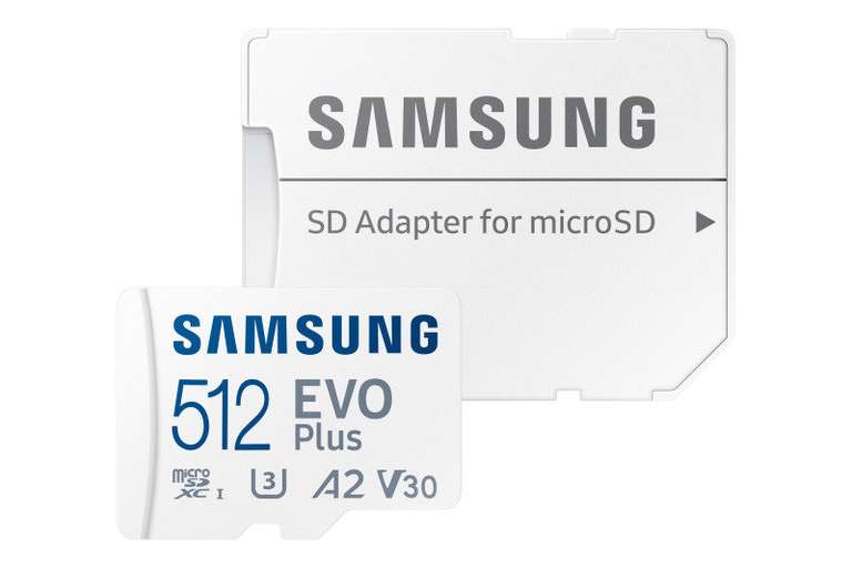 Samsung EVO Plus 512GB Micro SDXC Card 130MB/s £38.60 + £3.49 delivery @ ebuyer