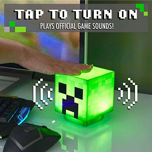 Paladone Minecraft Creeper Light with Official Creeper Sounds, Battery Powered - £8.50 @ Amazon