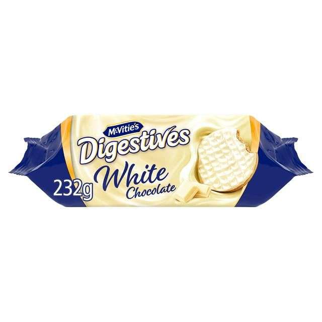 McVitie's Digestives White Chocolate 232g w/nectar card