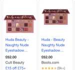Huda Beauty Naughty Nude Eyeshadow Palette £21.60 with code @Sephora