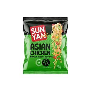 Sun Yan Instant Asian Style Ramen Chicken Flavour Noodles, 65g (Pack of 33) only / £7.50 S&S