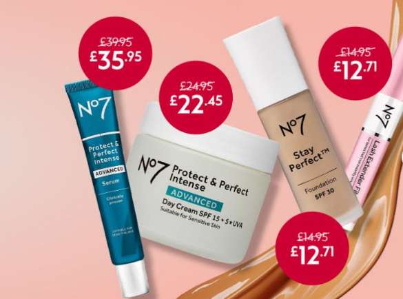 Extra 15 Off No7 With Code 3 For 2 Free Click And Collect On 15 