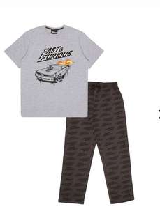Fast And Furious Text Logo Men's Long Pyjamas Set £9.75 free delivery with code @ Popgear