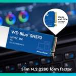 WD Blue SN570 2TB High-Performance M.2 PCIe NVMe SSD, with up to 3500MB/s read speed £90.99 @ Amazon