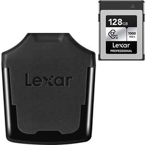 Lexar 128GB Professional 1000MB/Sec Type B Cfexpress Silver Series with CFX 3.1 card Reader £142.46 at Wex Photo Video