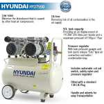 Hyundai Silent 230V 50L Corded Compressor HY27550 £275 at B&Q