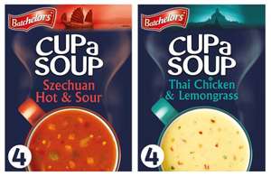 Batchelors Cup a Soup (Szechuan / Thai Chicken & Lemongrass) 4 Sachets 88 / 92g 99p (Free after cashback via Checkoutsmart) @ Morrisons