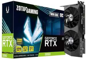 ZOTAC Gaming GeForce RTX 3060 Twin Edge OC Graphics Card - Box - Brand new £365.54 @ Box.co.uk