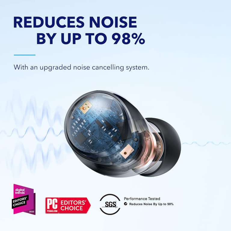 Anker Space A40 Adaptive Active Noise Cancelling Wireless Earbuds sold by AnkerDirect FBA