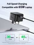 UGREEN 65W USB C Charger Plug 2-Port GaN Type C Fast Wall Power Adapter
