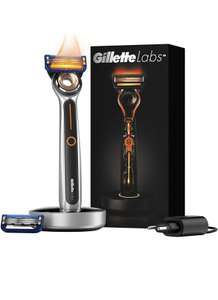 Gillette Labs Heated Men's Razor + 1 Razor Blade Refill, FlexDisc Technology, 100% Waterproof, Gifts For Men, 2 Pin UK Plug £74.99 @ Amazon