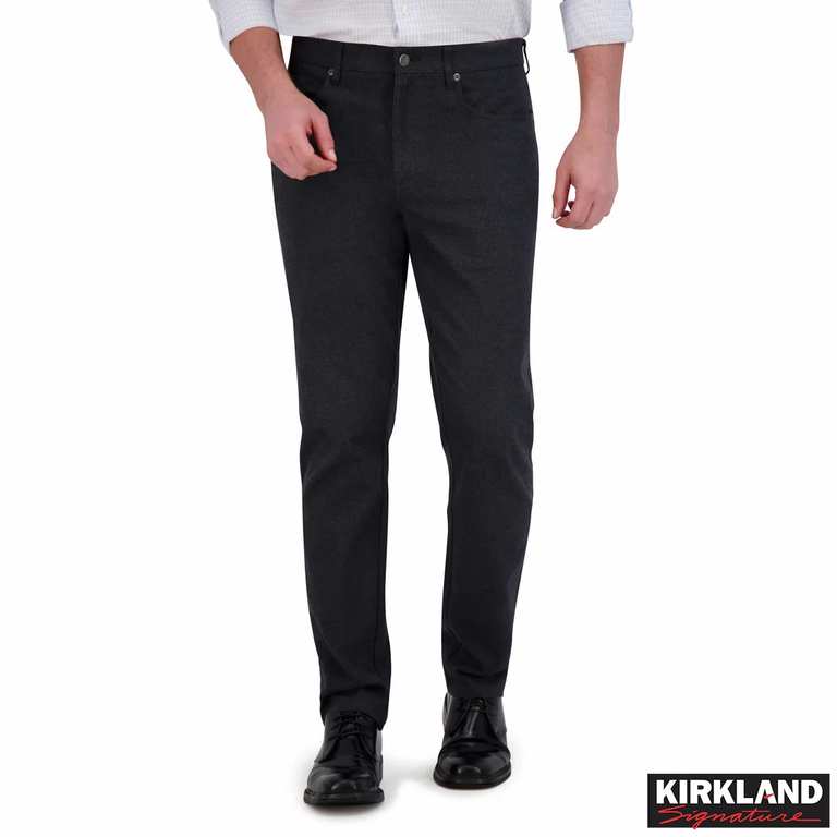 Kirkland Signature Men's Brushed 5-Pocket Pant (Charcoal / Khaki / Navy)