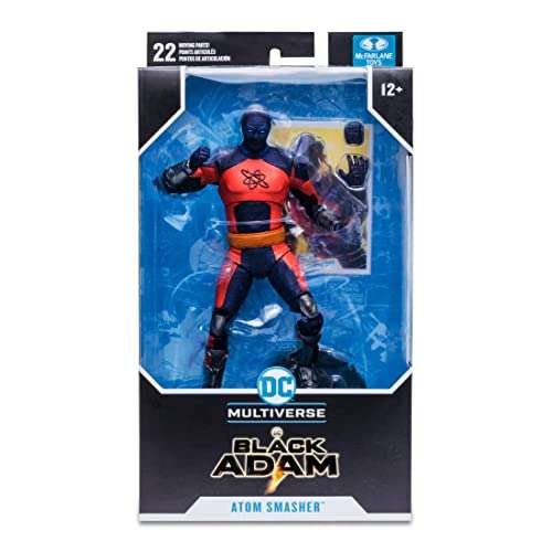 McFarlane Toys, 7-Inch DC Black Adam Atom Smasher Action Figure with 22 Moving Parts