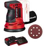 Einhell PXC 18V Cordless 125mm Rotating Sander Kit With Free 4.0Ah Battery And Charger