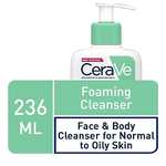 CeraVe Foaming Cleanser for Normal to Oily Skin 236ml £9.50 S&S + £2.33 Voucher on 1st S&S