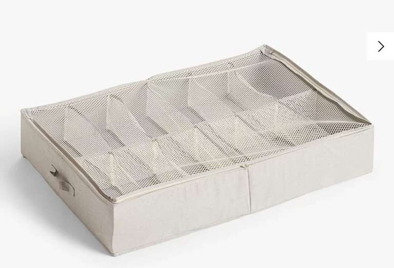 Underbed Shoe Storage Tray, Grey