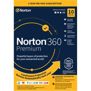 Norton 360 Premium 2022 10 device 2 Year £19.99 PC Pro Magazine