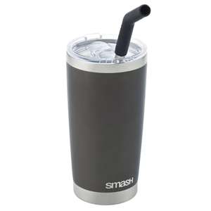 Smash Black Stainless Steel Smoothie & Coffee Tumbler 540ML clubcard price
