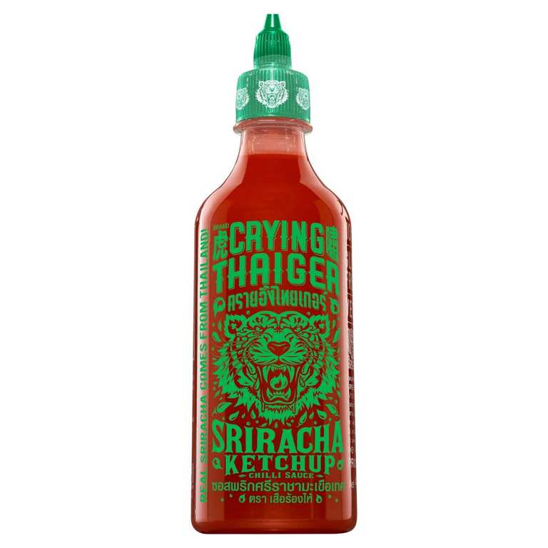 Crying Thaiger Sauces e.g. Skiracha Ketchup / Hot Chilli / Skiracha Mayo 440ml (instore - Pudsey)