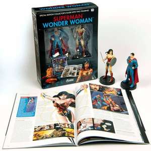 Eaglemoss DC Comics Superman and Wonder Woman Illustrated Guide - Includes 2 Figures - £4.99 Delivered With Code @ Zavvi