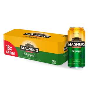 18 x 440ml Cans of Magners Cider - £10 @ Morrisons