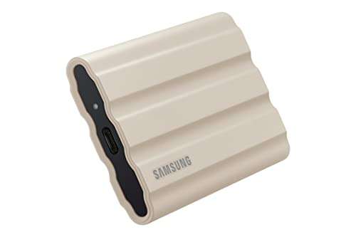 2TB - Samsung T7 Shield USB 3.2 Gen 2 Portable SSD - 1050MB/s, 3D TLC - £156.99 (£116.99 after £40 Samsung Cashback) @ Amazon