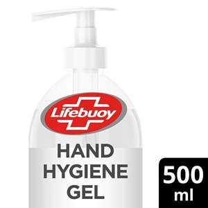 Lifebuoy Hand Hygiene Gel 500ml : 60p + Free Click & Collect @ Superdrug