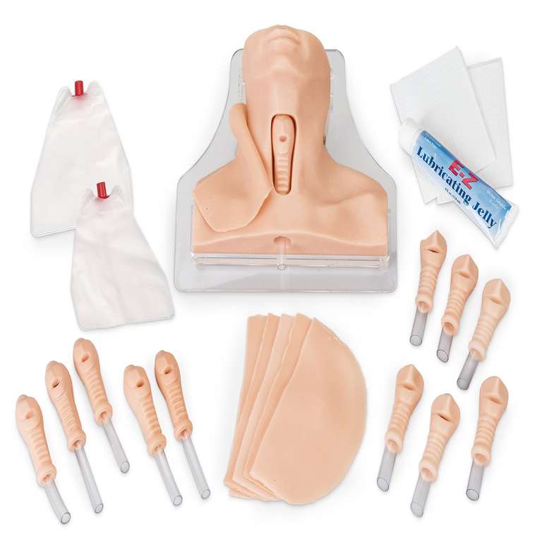 Nasco Coniotomy Simulator 1020255 – on-site training, lungs inflation ...