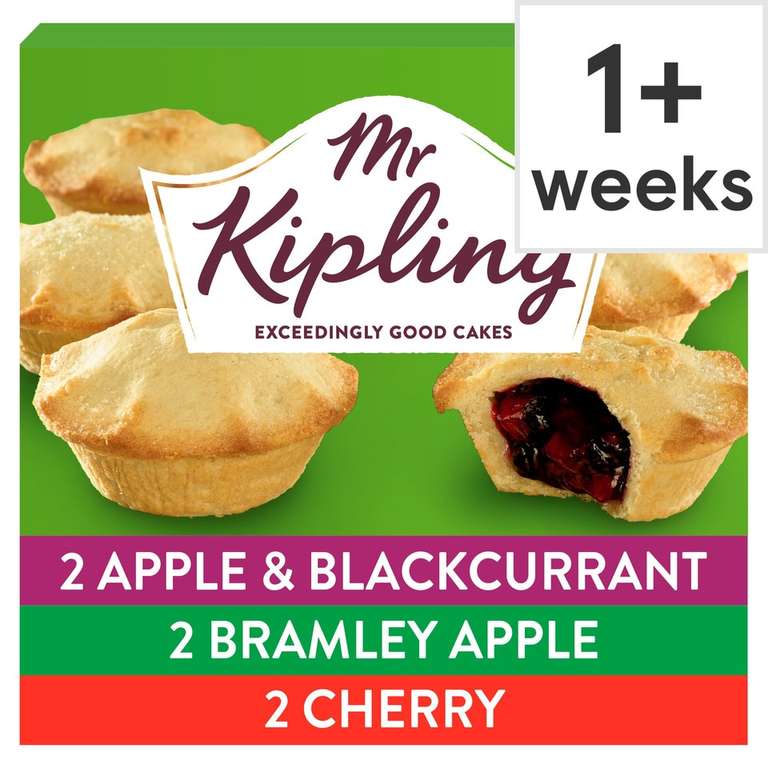 Mr Kipling Fruit Pie Selection 6 Pack Clubcard Price