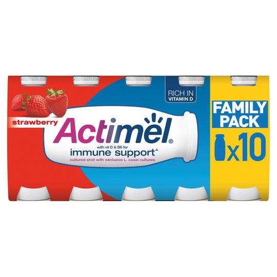 Actimel Strawberry Family Pack 10 - £1.19 - Heron Foods Newport