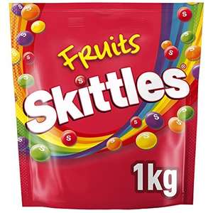 Skittles Sweets, Vegan Sweets, Fruit Flavoured Chewy Sweets Bulk Sharing Bag, Sweets Gift, 1kg £4.85 @ Amazon