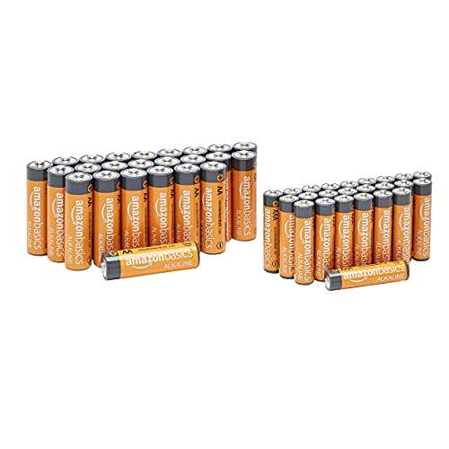 Amazon Basics - 24 x AA + 24 x AAA High-Performance Batteries Value Pack (48 Total)