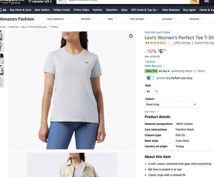 Levi's Women's Perfect Tee T-Shirt